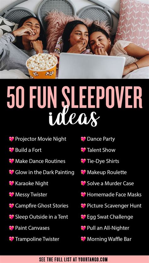 what are fun things to do at a sleepover|More.